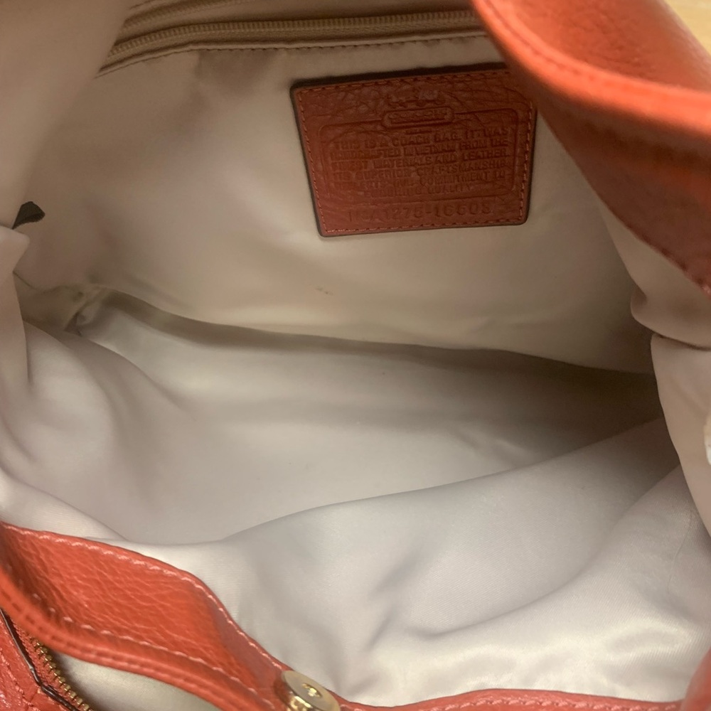 Coach purse orange - Picture 6 of 9